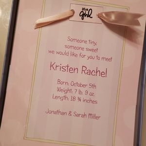 100 Baby shower girl Invitations/announcements